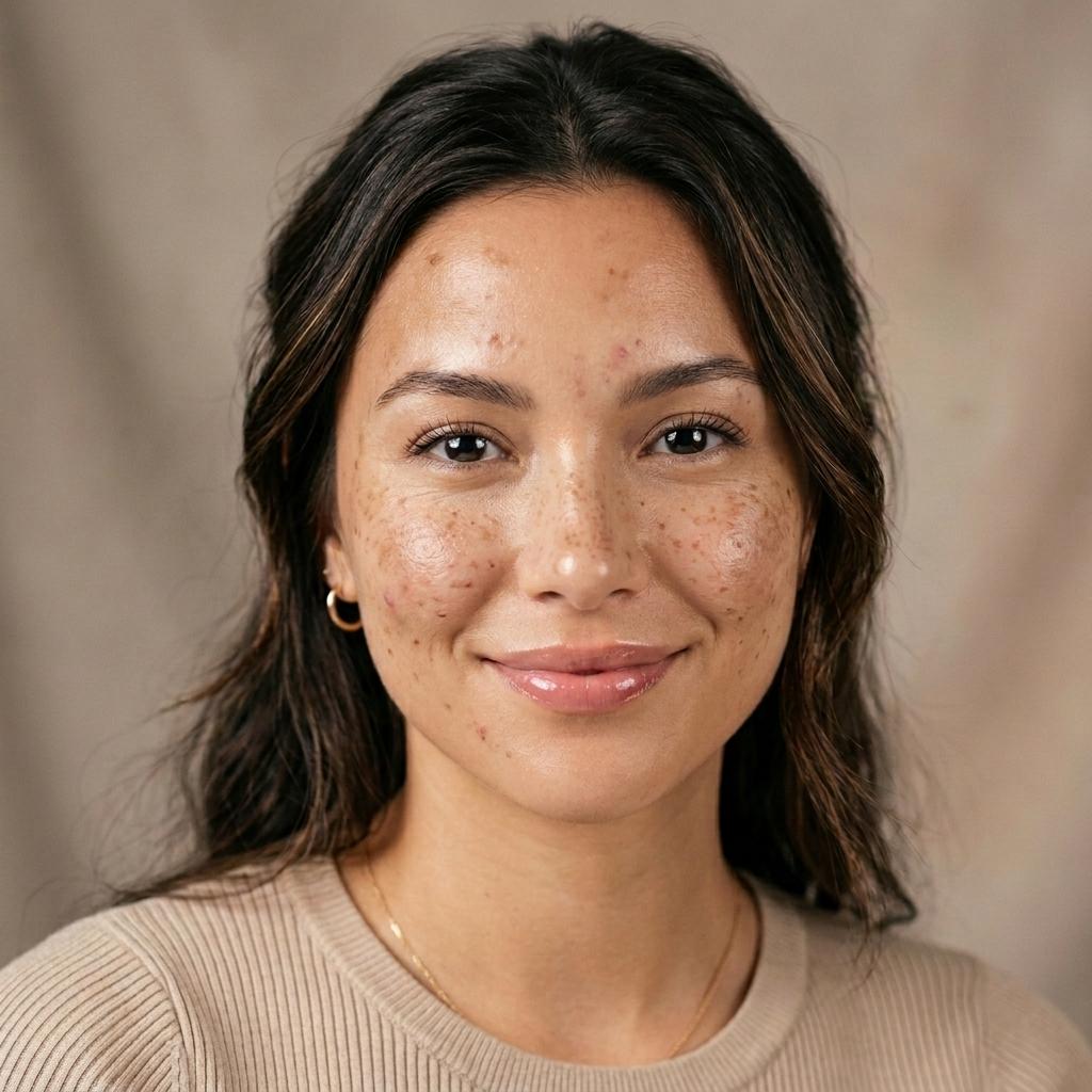 Blemished Skin Before one1herbs Routine